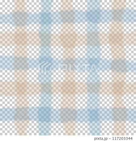 Blue Beige Gingham Check Hand Drawn Background Overlay Blue Beige Gingham Check Hand Drawn Background Overlay 117203344