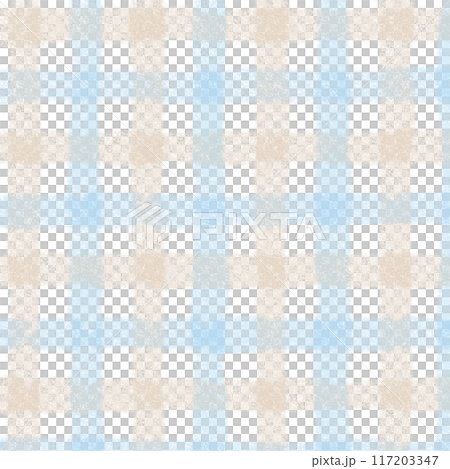 Blue Beige Gingham Check Hand Drawn Background Overlay Blue Beige Gingham Check Hand Drawn Background Overlay 117203347