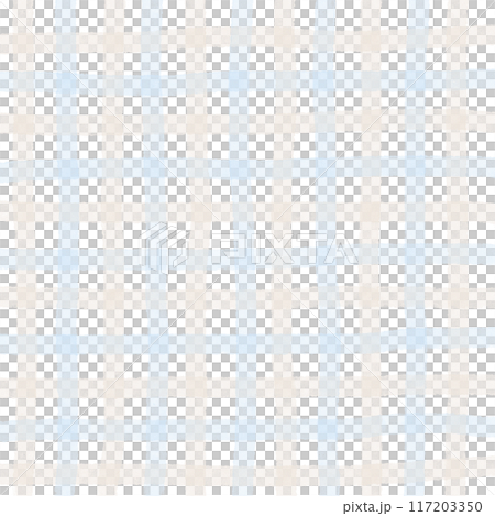 Blue Beige Gingham Check Hand Drawn Background Overlay Blue Beige Gingham Check Hand Drawn Background Overlay 117203350