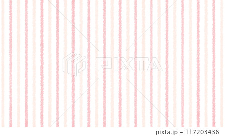 クレヨンで描く、優しい雰囲気のストライプ模様 - かわいい- 16:9 117203436