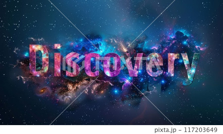 Galaxy Innovation and breakthrough concept art poster. 117203649