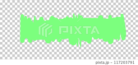 Banner with torn edges neon green illustration	 117203791