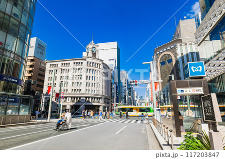 休日の銀座　歩行者天国 117203847