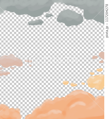 frame, clouds, orange 117204278