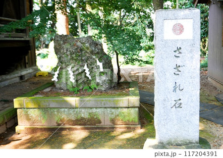 【下妻市 関東地方最古の八幡宮「大宝八幡宮」のさざれ石(細石)】 【下妻市 関東地方最古の八幡宮「大宝八幡宮」のさざれ石(細石)】 117204391