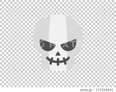 Illustration of a skull monster icon Illustration of a skull monster icon 117204645