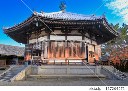 世界遺産 聖徳宗総本山法隆寺東院 国宝 夢殿 世界遺産 聖徳宗総本山法隆寺東院 国宝 夢殿 117204971