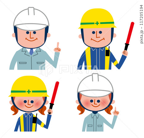 工事現場で働く人 117205194