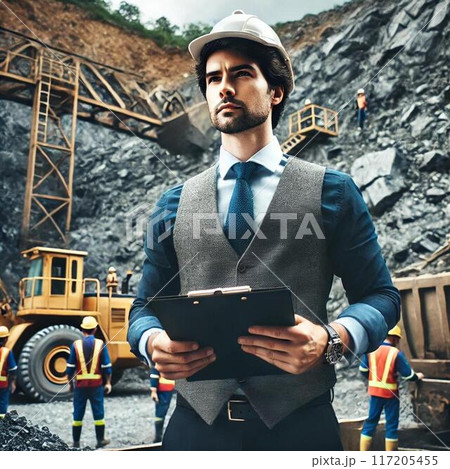 建設現場で働く人 117205455