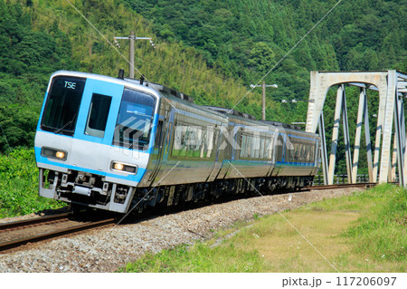 土讃線を走るTSE（JR四国　2000系気動車） 117206097