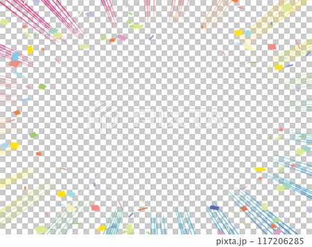 Colorful concentrated line frame Colorful concentrated line frame 117206285