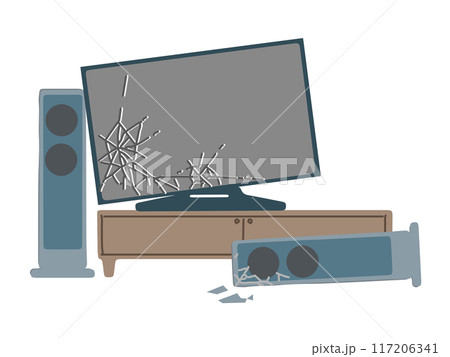テレビ 壊れた家電 テレビ 壊れた家電 117206341