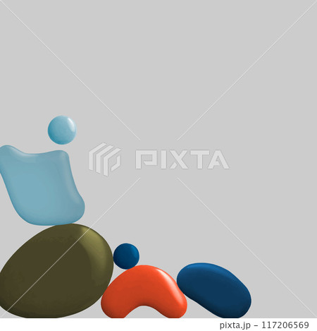 Colorful Paint Blobs Colorful Paint Blobs 117206569