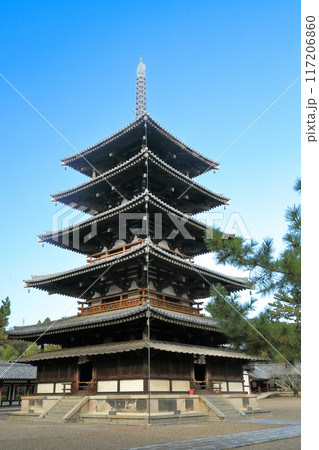 世界遺産 聖徳宗総本山法隆寺西院伽藍 五重塔 世界遺産 聖徳宗総本山法隆寺西院伽藍 五重塔 117206860