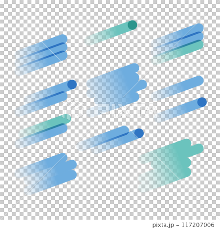 Diagonal line illustration set 117207006