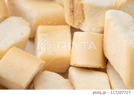 焼き麩のクローズアップ背景 117207727