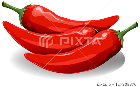 Red Chili Peppers Illustration Red Chili Peppers Illustration 117208870