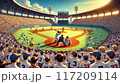 甲子園で高校野球を応援する人々 117209114