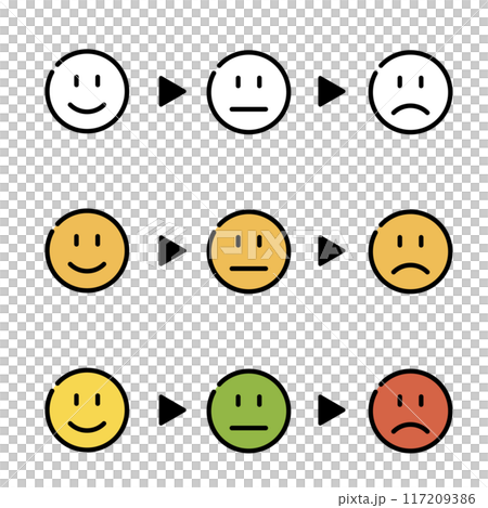 顔　表情　セット 117209386