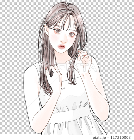 頭髮受損的女人 頭髮受損的女人 117210008