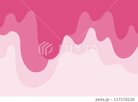 流れ落ちる液体をイメージした背景素材-ピンク 117210216