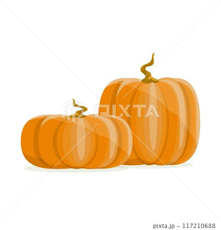 Halloween stories, harvest festival, happy harvest. isolated illustration  117210688