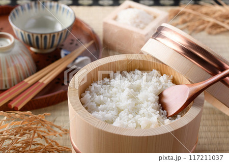 江戸おひつ （ 木製おひつ ）保存するだけでお米がツヤツヤふっくららおいしい炊き立てご飯 117211037