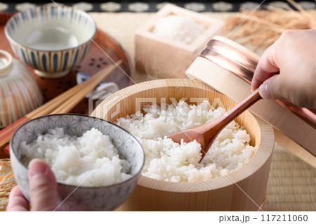 江戸おひつ （ 木製おひつ ）保存するだけでお米がツヤツヤふっくららおいしい炊き立てご飯 117211060