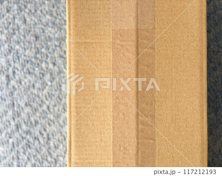 段ボール箱のガムテープ_俯瞰 117212193