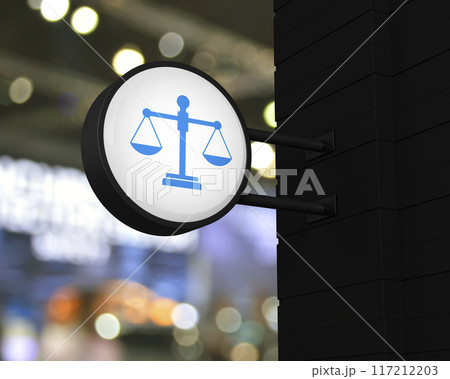 Business legal service concept, 3D rendering 117212203