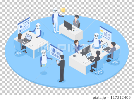 Image of a workplace using AI 117212409