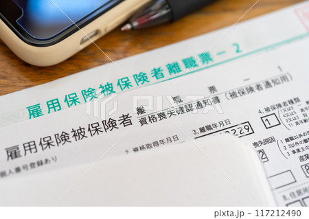 雇用保険被保険者離職票 117212490