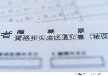 離職票 離職票 117212500