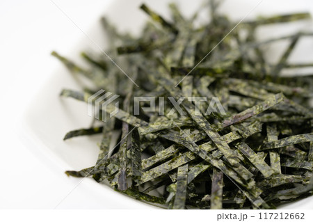 きざみ海苔のクローズアップ 117212662