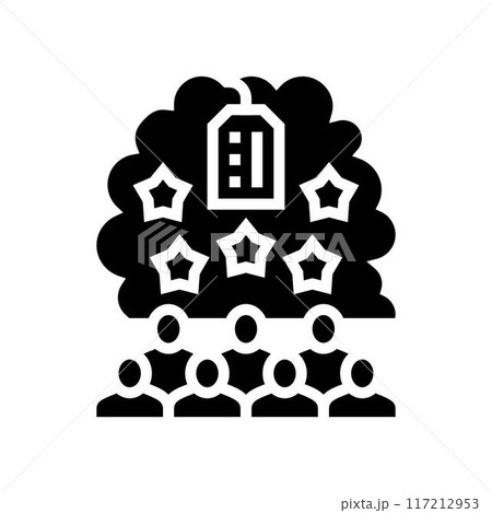 brand loyalty consumer behavior glyph icon vector illustration brand loyalty consumer behavior glyph icon vector illustration 117212953