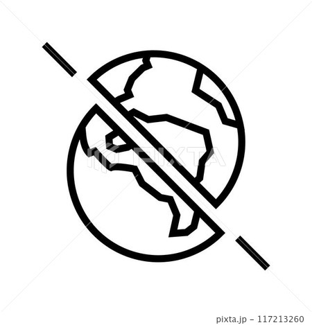 the existence of parallel universes line icon vector illustration the existence of parallel universes line icon vector illustration 117213260