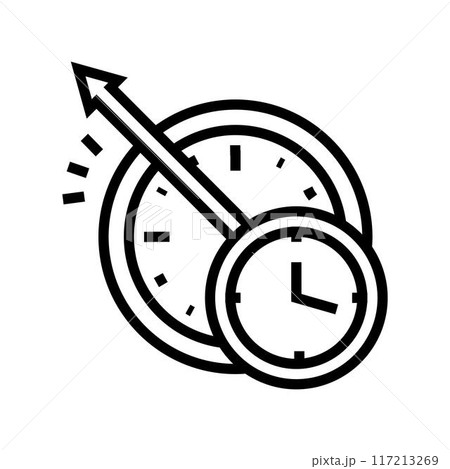 time travel unsolved mystery line icon vector illustration time travel unsolved mystery line icon vector illustration 117213269