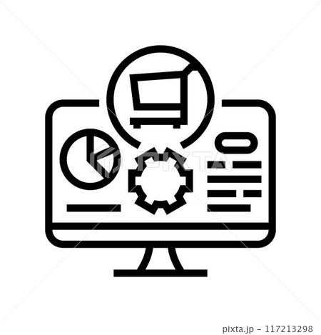 intelligence technical sales engineer line icon vector illustration intelligence technical sales engineer line icon vector illustration 117213298