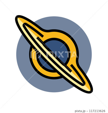 black holes unsolved mystery color icon vector illustration 117213626