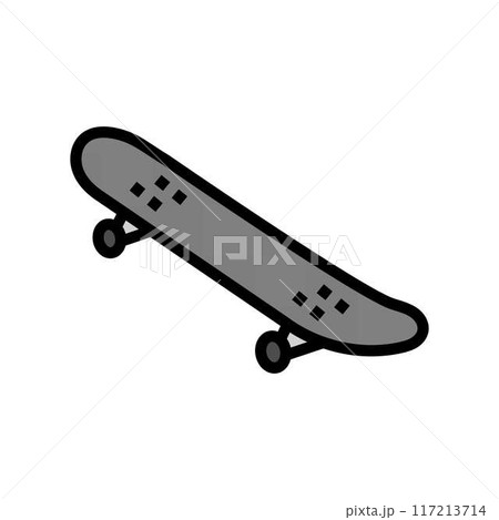 skateboard skate sport color icon vector illustration 117213714