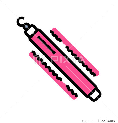 glow sticks rave retro color icon vector illustration 117213805