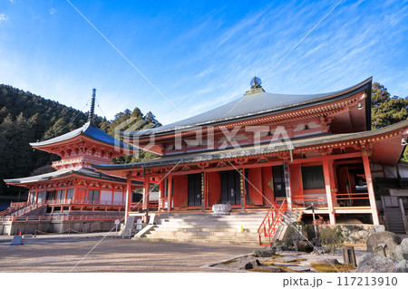 世界遺産　天台宗総本山　東塔比叡山延暦寺　法華総持院東塔と阿弥陀堂 117213910