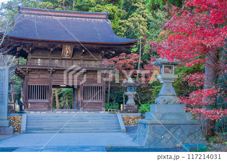 【静岡県】法多山尊永寺　仁王門　秋 117214031