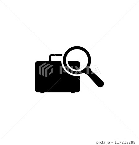 Searchable luggage icon, perfect for travel and tourism related designs 117215299