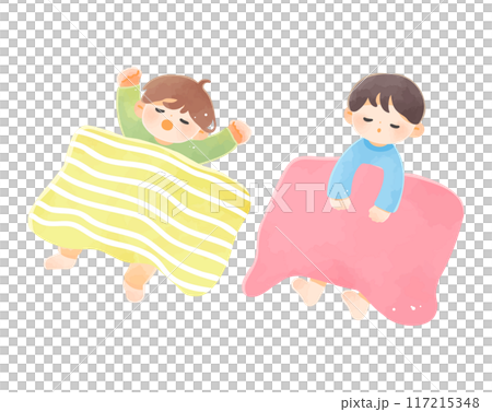 孩子在午睡時睡覺 117215348