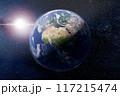 image of the earth seen from space. 3d render. 117215474