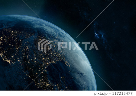 image of the earth seen from space. 3d render. 117215477