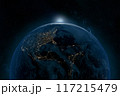 image of the earth seen from space. 3d render. 117215479