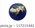 isolated earth on white background. 117215482