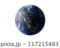 isolated earth on white background. 117215483